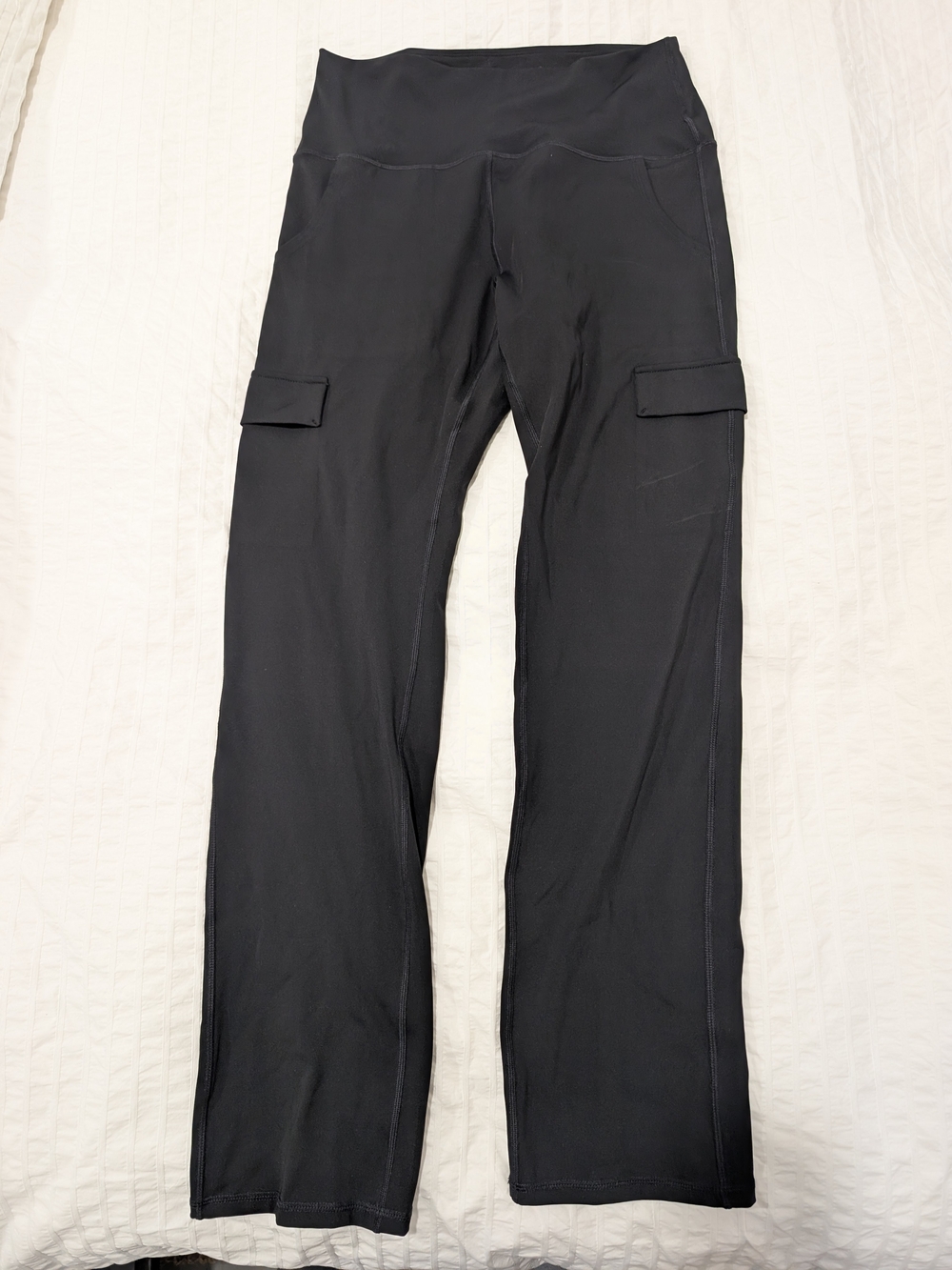 Lole Black High-Rise Leggings with Cargo Pockets Step-Up